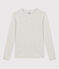 Tee-shirt L'ICONIQUE col rond en coton Femme gris BELUGA CHINE