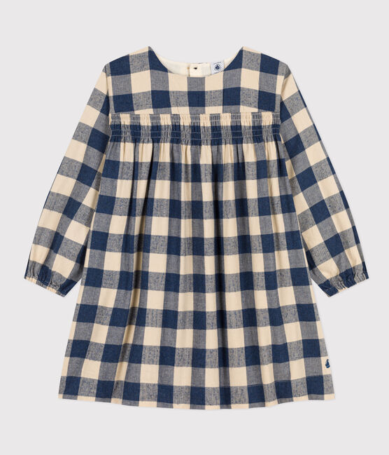 Robe manches longues en flanelle de coton à carreaux enfant fille INCOGNITO/ AVALANCHE