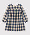 Robe manches longues en flanelle de coton à carreaux enfant fille INCOGNITO/ AVALANCHE