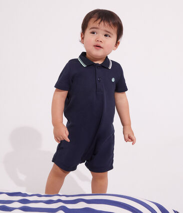 Combinaison courte en coton bébé