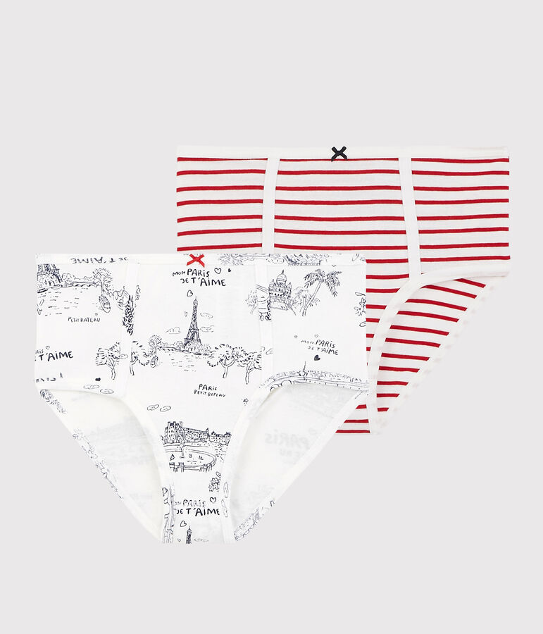 Lot 2 culottes taille haute Femme multicouleur