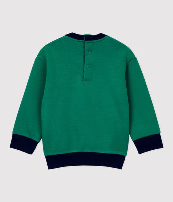 Sweatshirt en molleton bébé. vert PIVERT