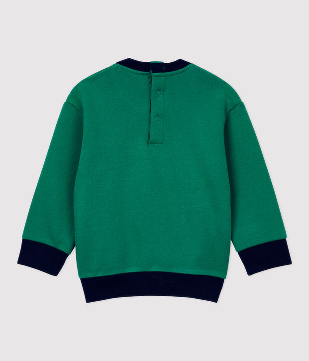 Sweatshirt en molleton b&eacute;b&eacute;. vert