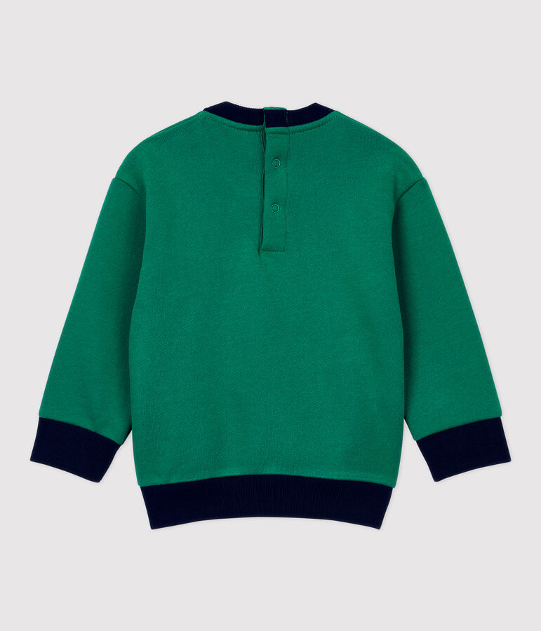 Sweatshirt en molleton b&eacute;b&eacute;. vert PIVERT
