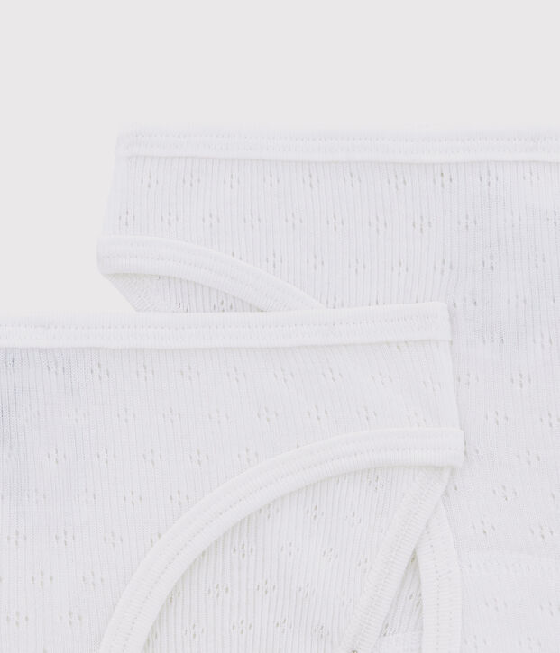 Lot de 2 culottes ajour&eacute;es fille multicouleur