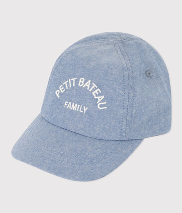 Casquette Petit Bateau Family en denim bébé