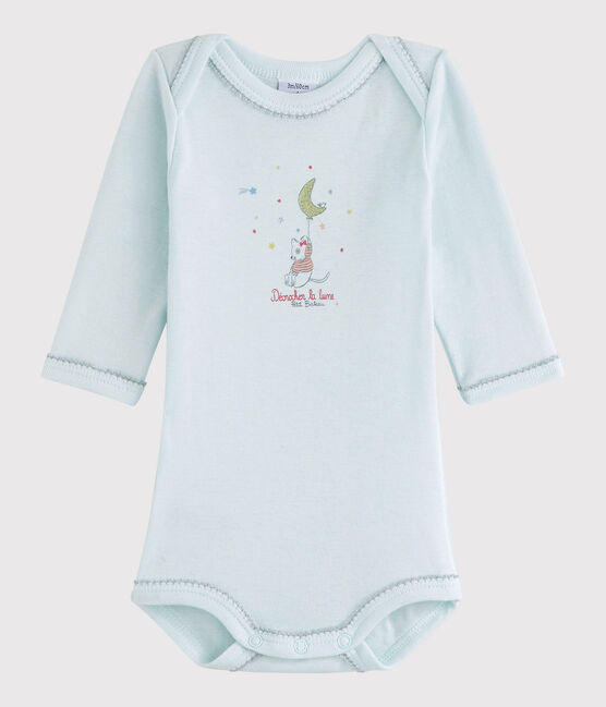 Body manches longues bébé fille bleu Bocal