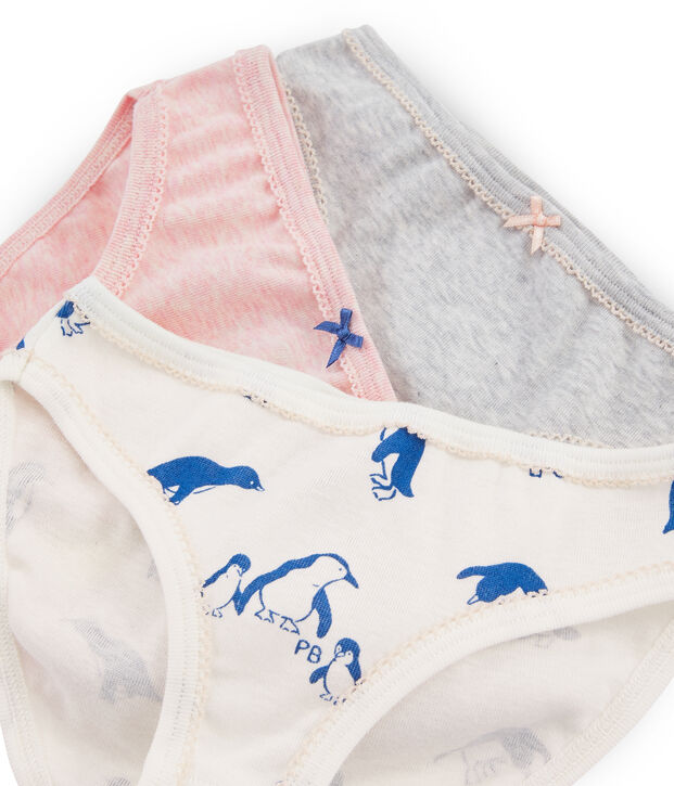 Trio de culottes petite fille multicouleur