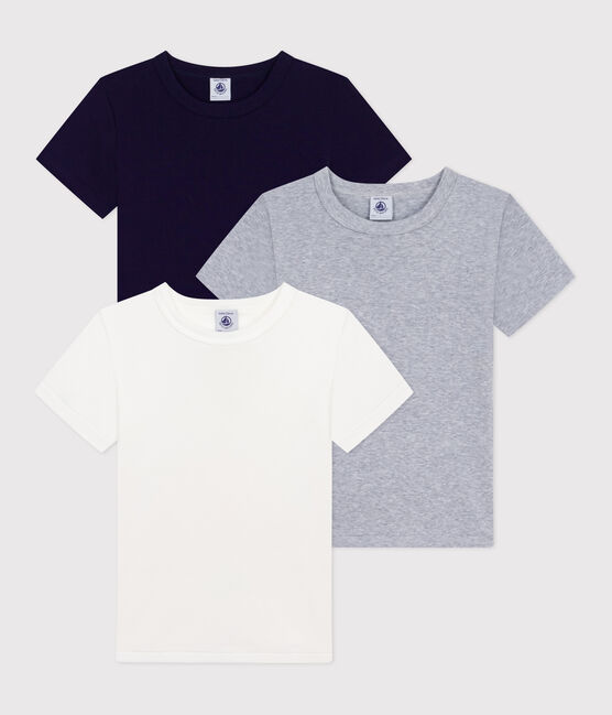 Lot de tee-shirts enfant en coton manches courtes unis variante 1