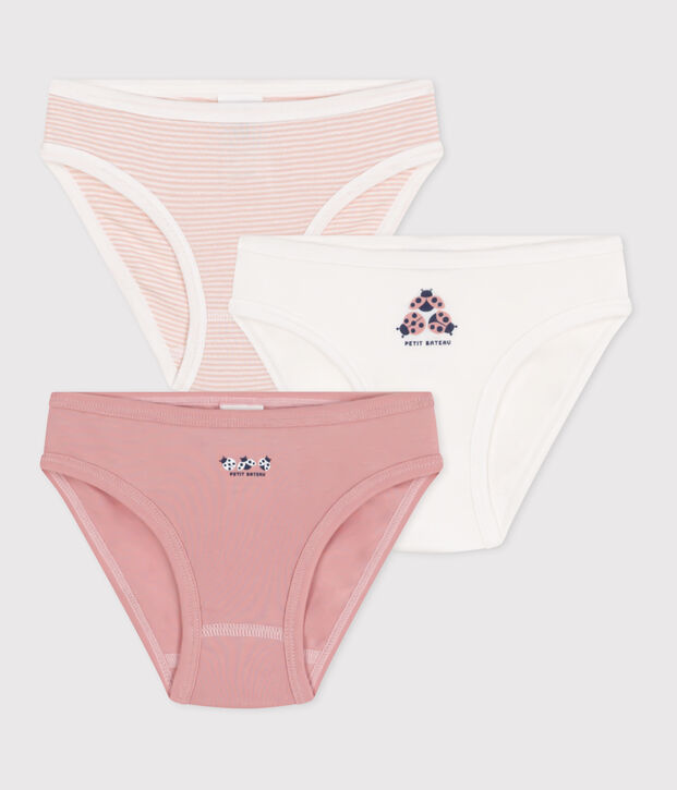 Lot de 3 culottes enfant en coton imprim&eacute; multicouleur