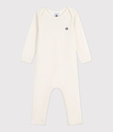 Body jambes longues bébé en laine et coton