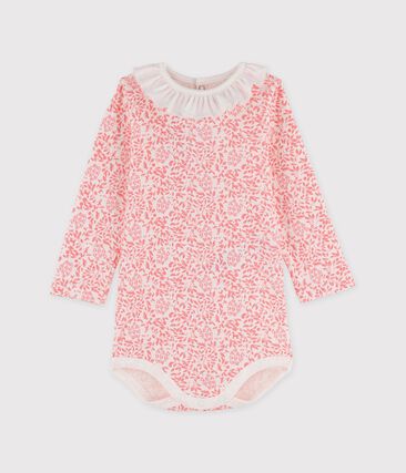 PETIT BATEAU - Body manches longues en coton bébé.