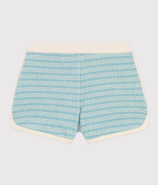 Short rayé en bouclette éponge enfant fille MIMI/ AVALANCHE