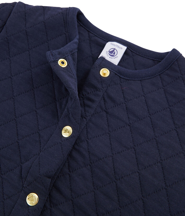 Cardigan enfant fille bleu SMOKING