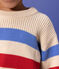 Pull rayé en coton enfant fille / garçon blanc AVALANCHE/ EDNA/ PEPS