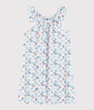 PETIT BATEAU - Chemise de nuit imprimé anémones petite fille en coton fin