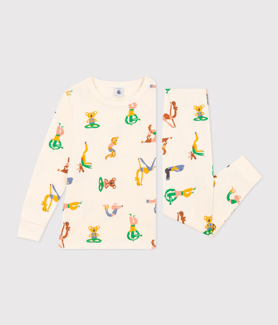 Pyjama imprimé motif animaux en coton enfant blanc AVALANCHE/ MULTICO
