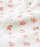 Combisac bébé en côte blanc MARSHMALLOW/rose GRETEL/ MULTICO