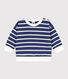 Sweatshirt bébé en molleton rayé