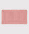 Snood bébé en tricot doublé en polaire recyclée rose SALINE