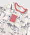 Pyjama toile de Jouy Paris petit garçon en coton blanc MARSHMALLOW/bleu MEDIEVAL
