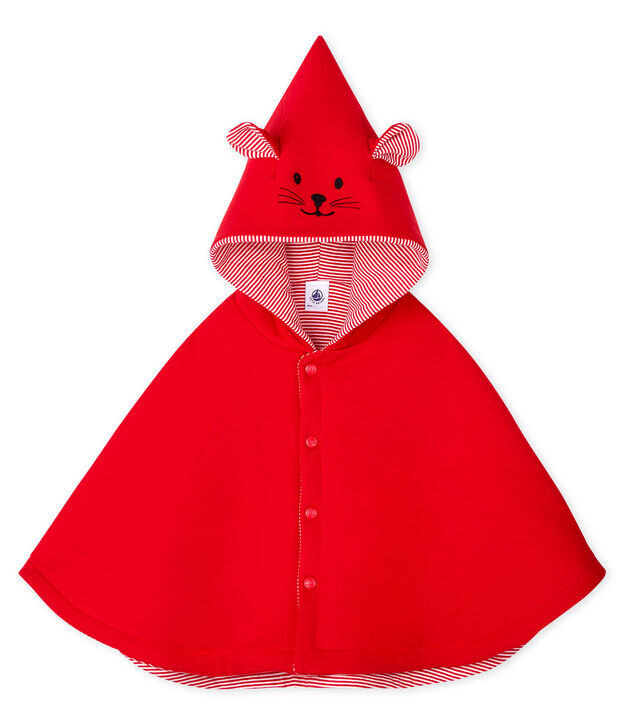 Cape b&eacute;b&eacute; mixte rouge