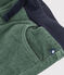 Pantalon droit en velours moyen enfant fille / garçon vert VALLEE