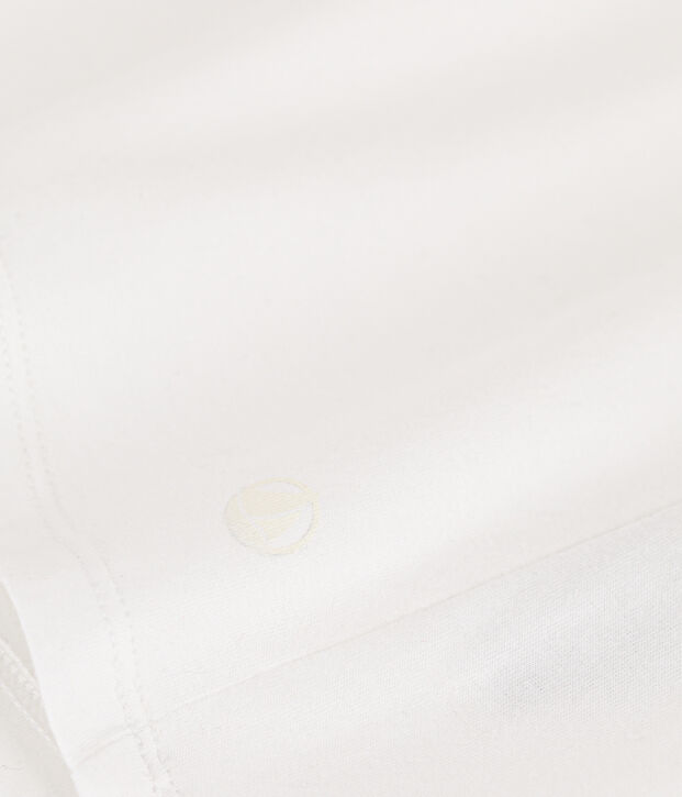 Tee-shirt LE DROIT col rond en coton Femme blanc