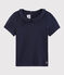 Tee-shirt enfant fille bleu SMOKING