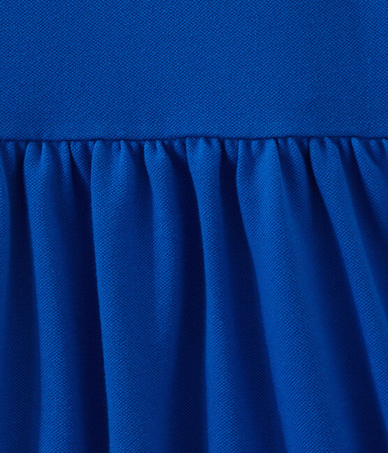 Robe enfant fille à manches courtes bleu PERSE