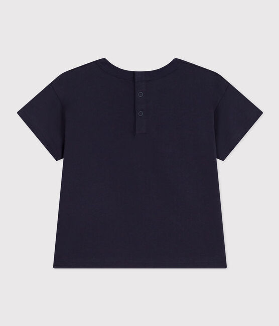 Tee-shirt manches courtes en jersey léger bébé bleu SMOKING