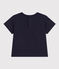 Tee-shirt manches courtes en jersey léger bébé bleu SMOKING