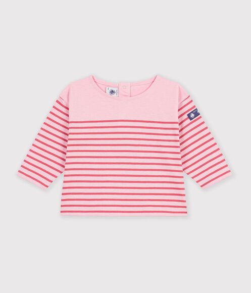 TEE-SHIRT BÉBÉ EN COTON MANCHES LONGUES À RAYURES