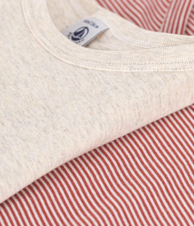 Lot de 2 tee-shirts &agrave; manches courtes en coton enfant multicouleur