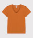 Tee-shirt LE DROIT col V en coton bio Femme