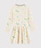 Robe enfant fille beige COQUILLE/blanc MULTICO