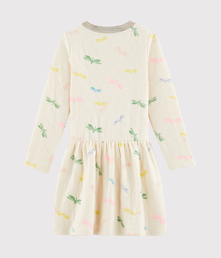 Robe enfant fille blanc/multicouleur