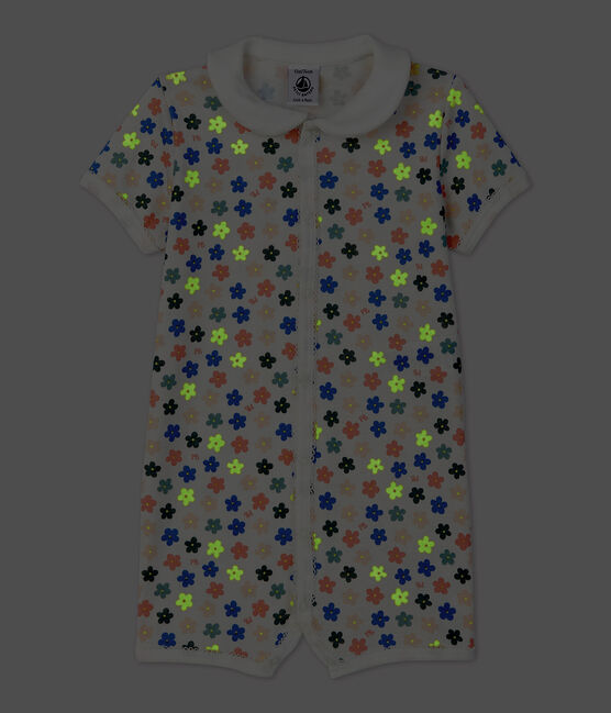 Combicourt phosphorescent bébé en coton blanc MARSHMALLOW/blanc MULTICO