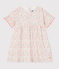 Robe manches courtes bébé fille imprimée blanc MARSHMALLOW/blanc MULTICO