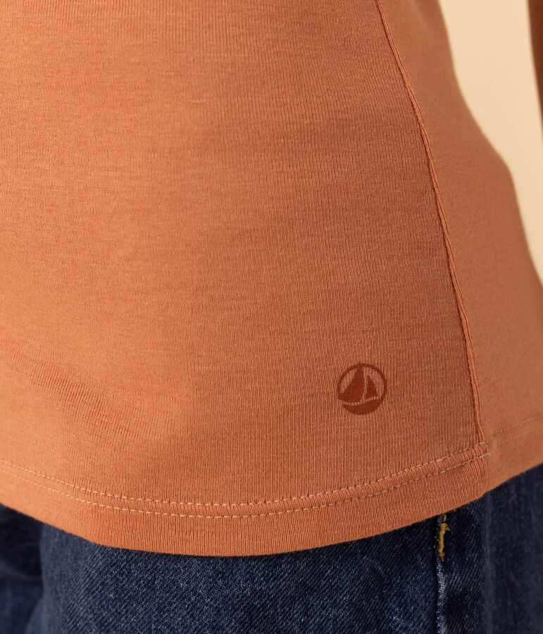 Tee-shirt L'ICONIQUE col rond en coton Femme rose SIENNA