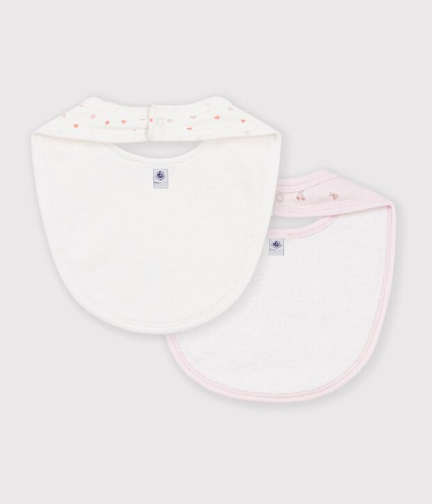Lot de bavoirs b&eacute;b&eacute; en coton imprim&eacute; &agrave; fleurs multicouleur