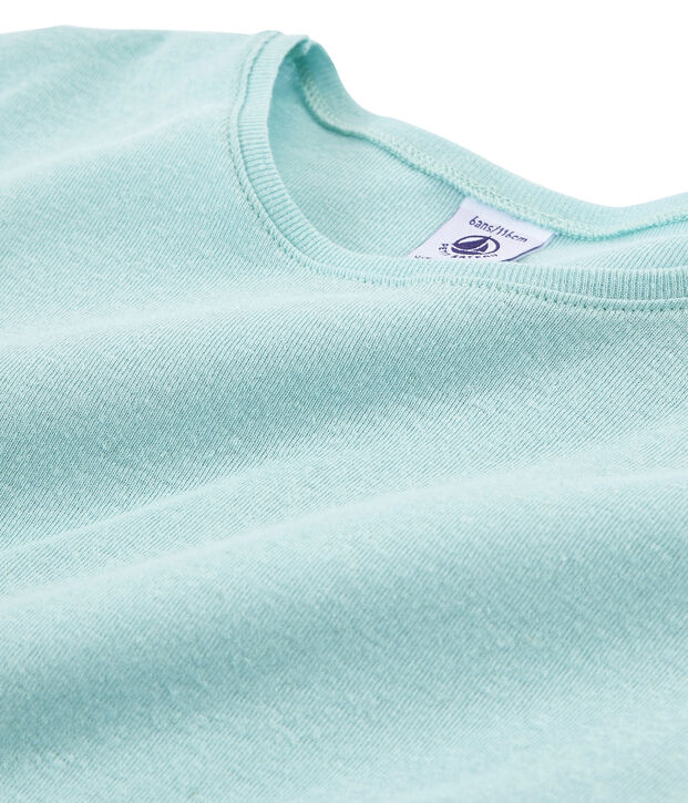 Tee-shirt &agrave; manches courtes enfant fille bleu