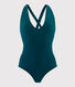 Maillot de bain 1 pièce femme croisé dos