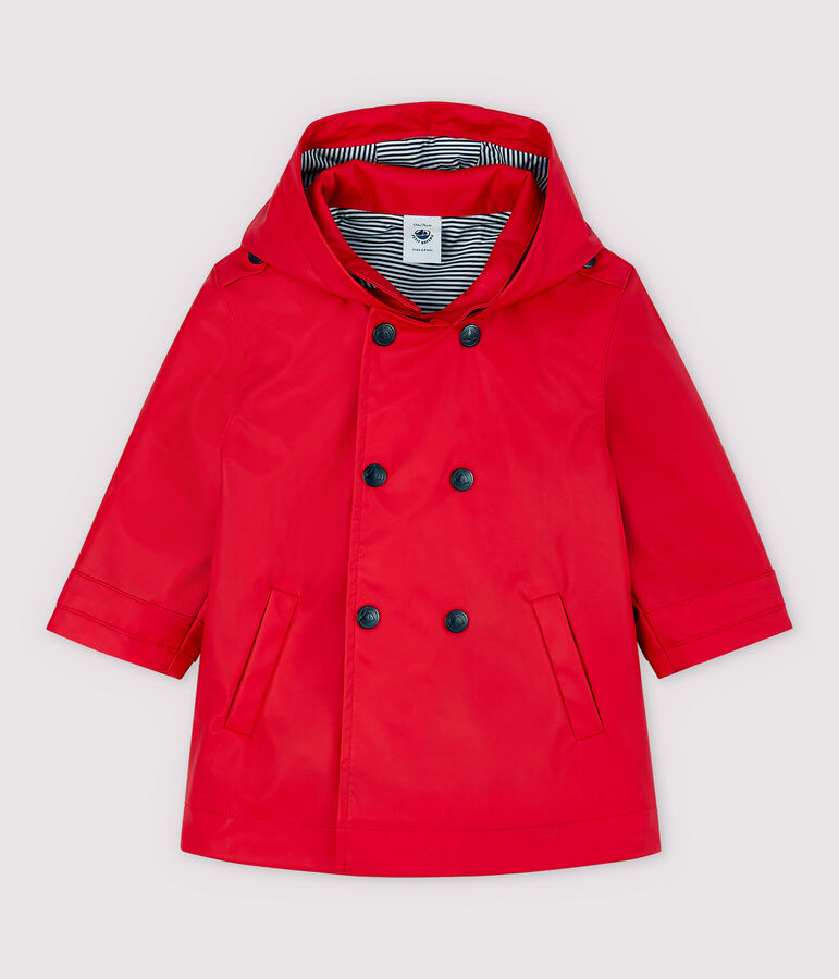 Trench en polyurethane b&eacute;b&eacute; fille rouge TERKUIT