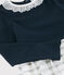 Robe manches longues enfant fille bleu SMOKING/blanc MULTICO