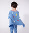 Pyjama d&eacute;guisement enfant en coton phosphorescent avec cape bleu/multicouleur