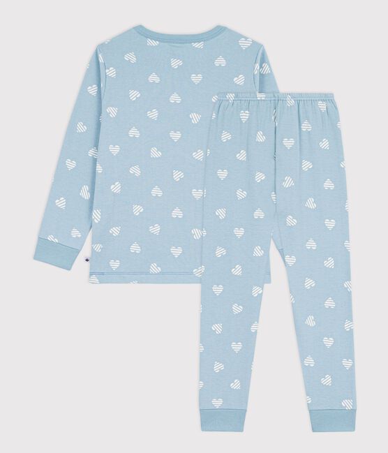 Pyjama enfant en coton imprimé cœurs MIMI/ ECUME