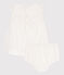 Robe bébé avec bloomer en broderie anglaise blanc MARSHMALLOW