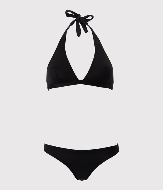 Maillot de bain 2 pièces noir noir NOIR