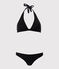 Maillot de bain 2 pièces noir noir NOIR